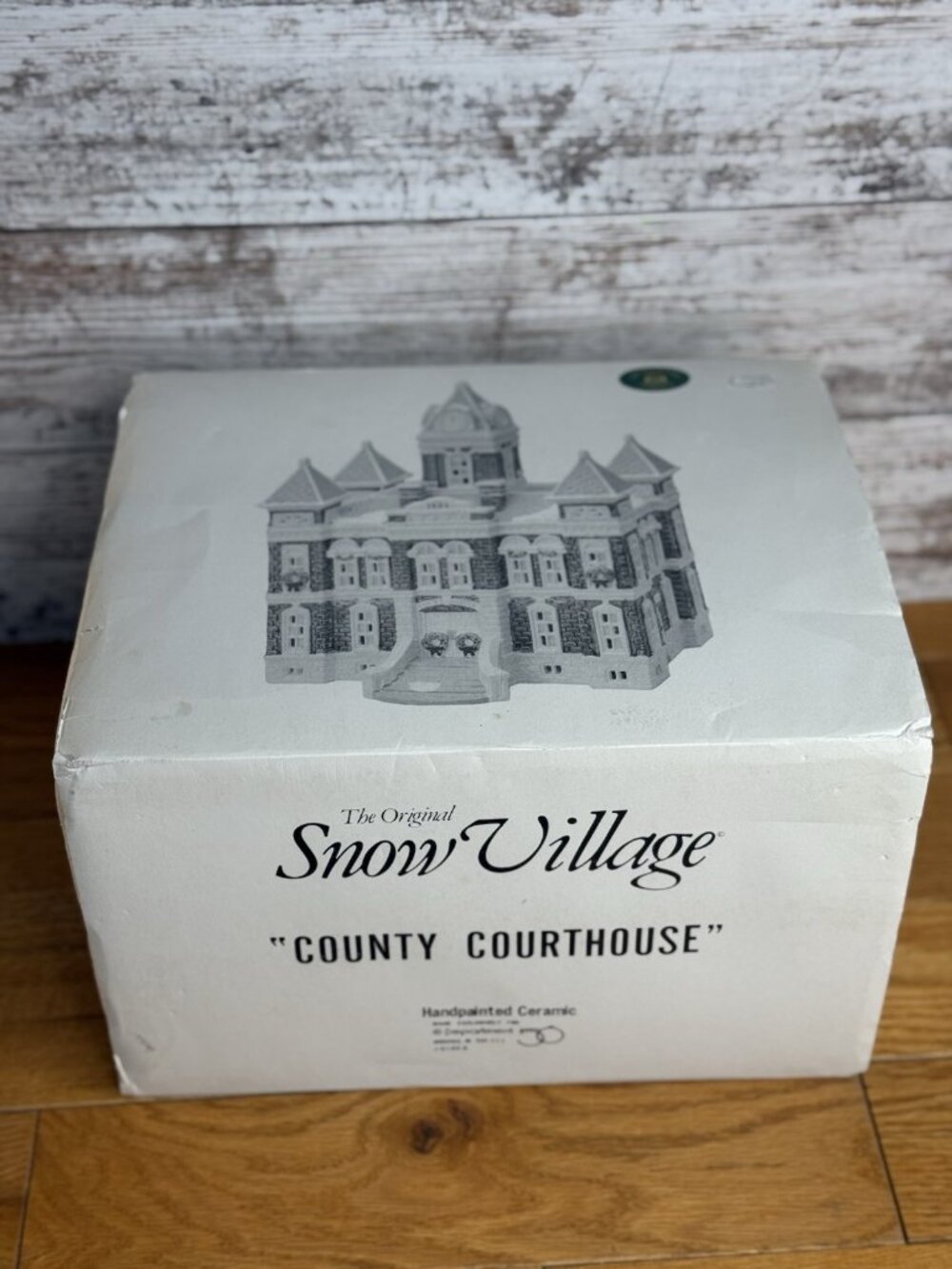 Dept 56 Snow Village 1989 COUNTY COURTHOUSE 5144-6 EXCELLENT - Picture 11 of 12